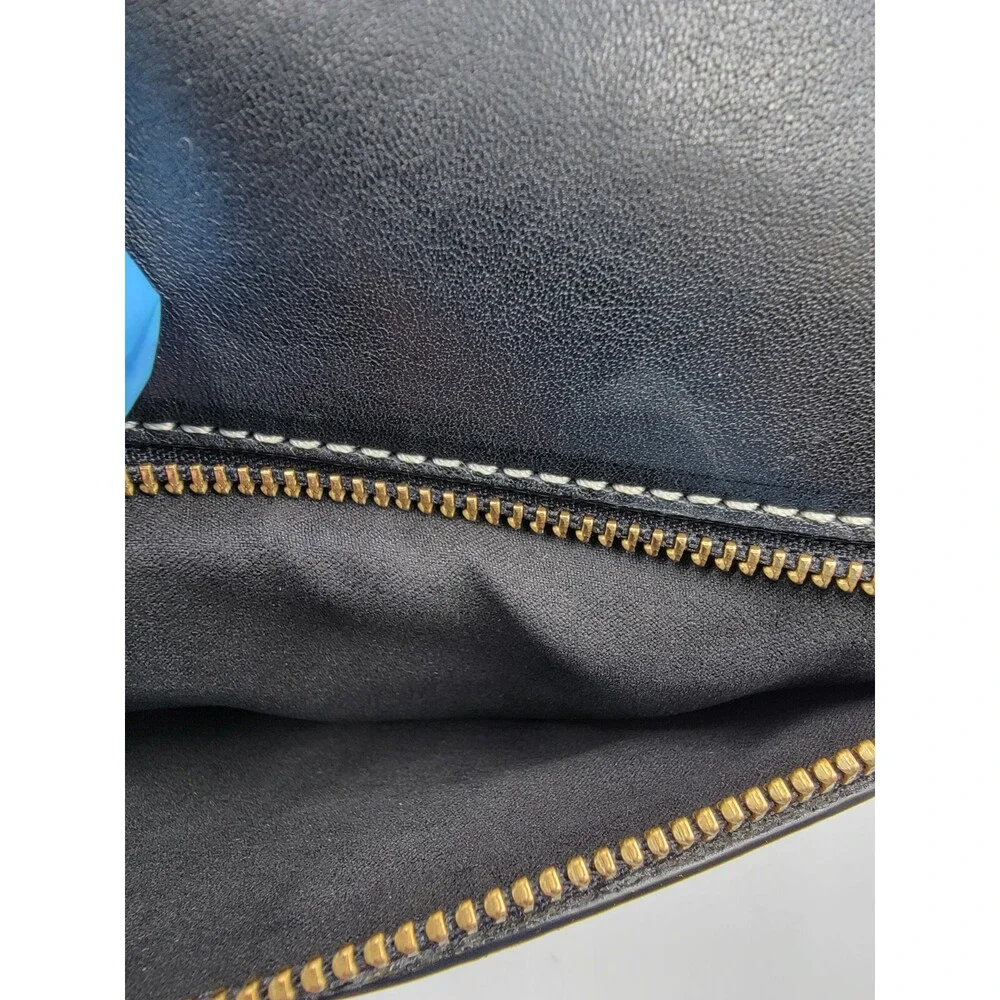 Sam Edelman Dallie Flap Crossbody Bag Women's Black Chain Strap Back Zipper - Picture 13 of 15